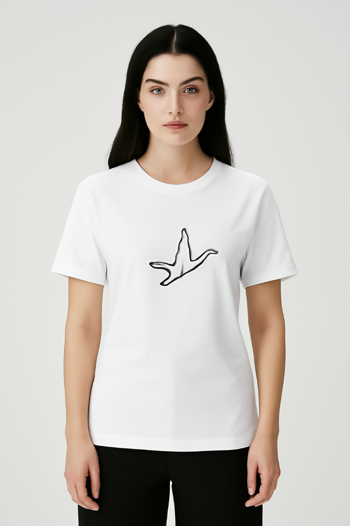 Premium Oversize Unisex Tişört – %100 Pamuk, Beyaz