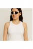 Kadın Beyaz Yüksek Yaka Ribana Atlet – Slim Fit